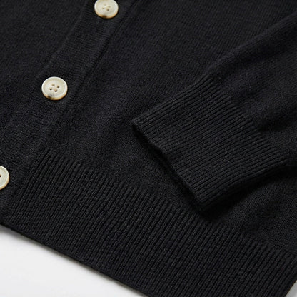 Herren Cardigan Gestrickt mit Vorderverschluss