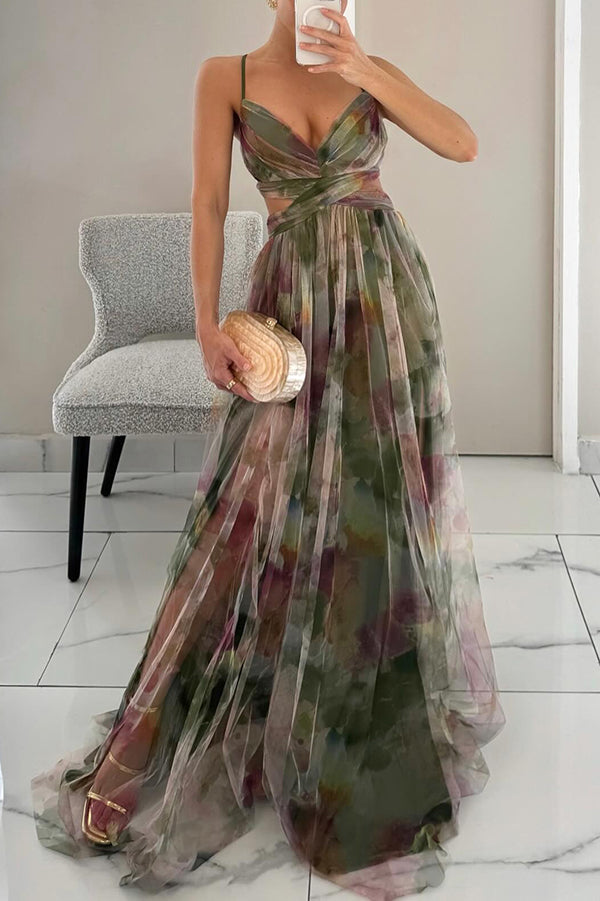 Damen Maxi-Kleid Faltenrock