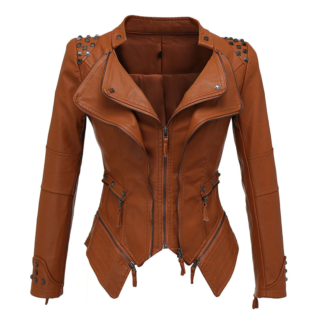Norvielle Damen Taillierte Jacke Elegantes Design