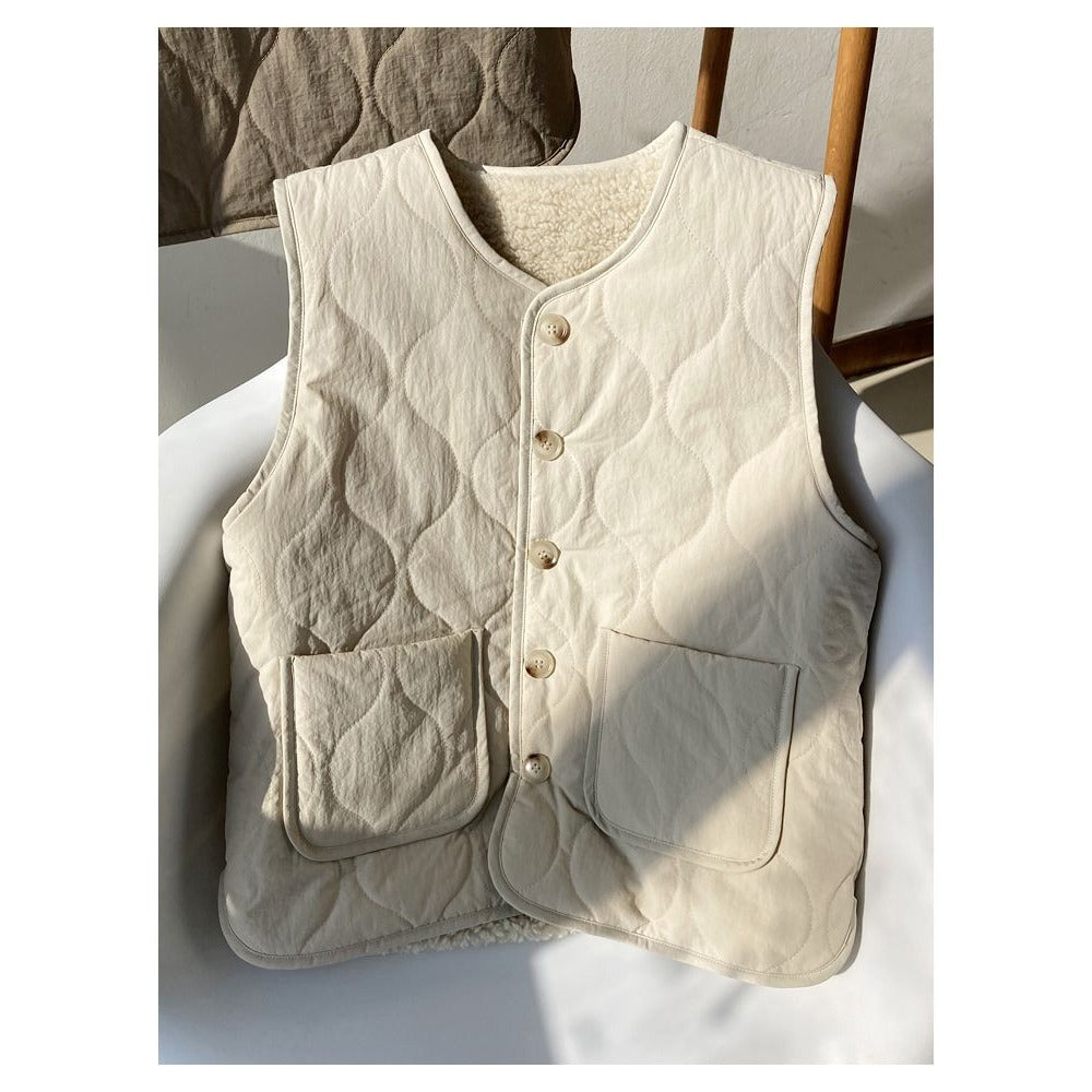 Damen Steppjacke Wendbar Fleecefutter