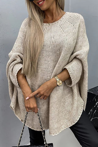 Norvielle Damen Strickpullover Rundhals Bequem