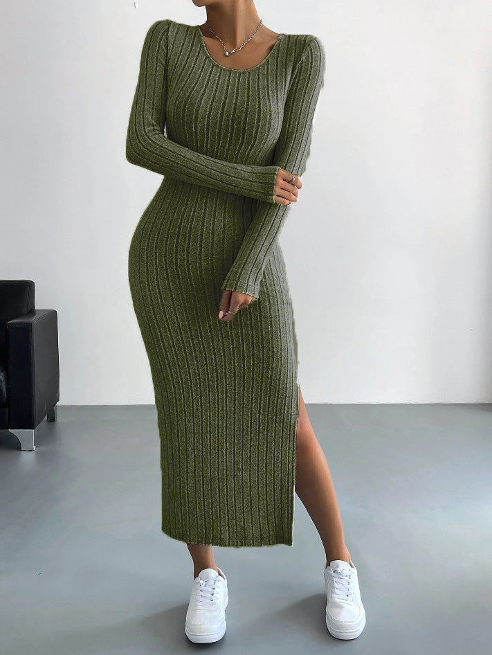 Norvielle Damen Langkleid Gestrickt