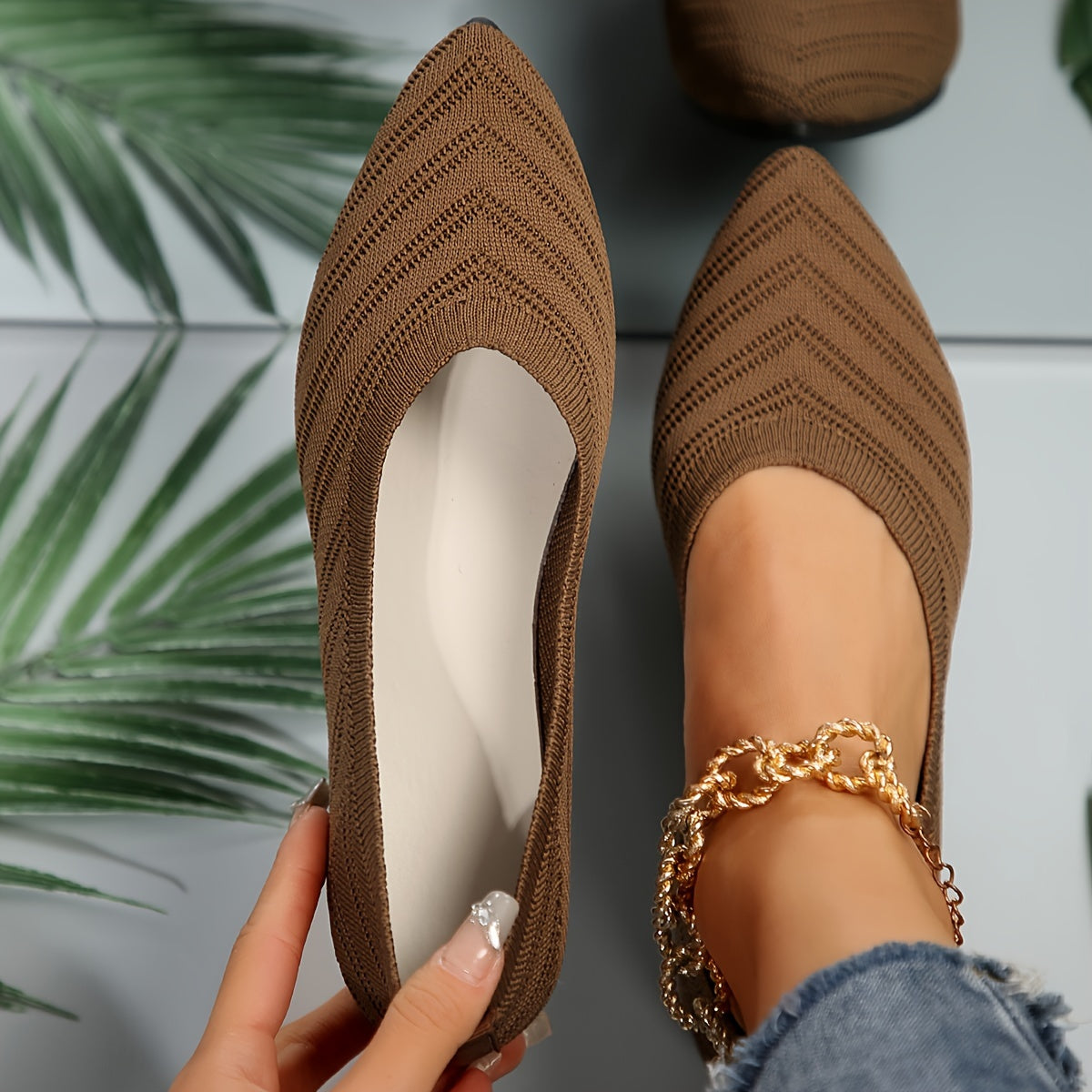 Damen Flache Schuhe Bequem Norvielle
