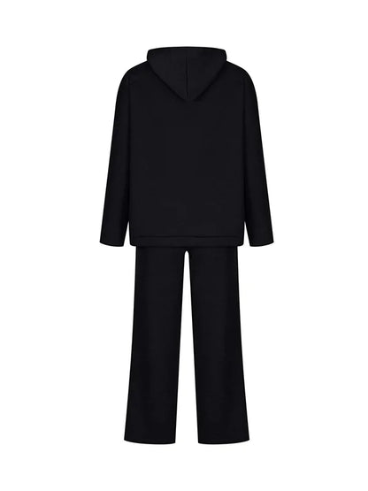 Damen Hoodie Set Gestreift Baumwolle