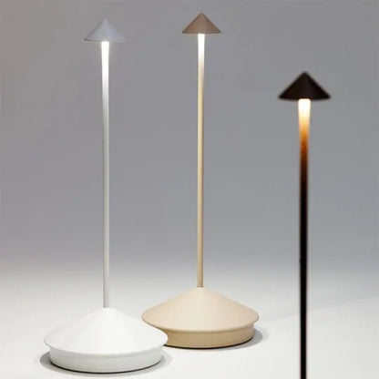 Elegante LED Tischlampe Warmweiß Kabellos Dimmbar