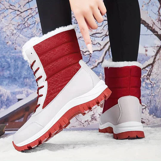 Norvielle Damen Winterstiefel Wasserdicht Schwarz - Norvielle