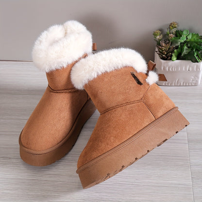 Damen Winterstiefel Warmes Plüschfutter