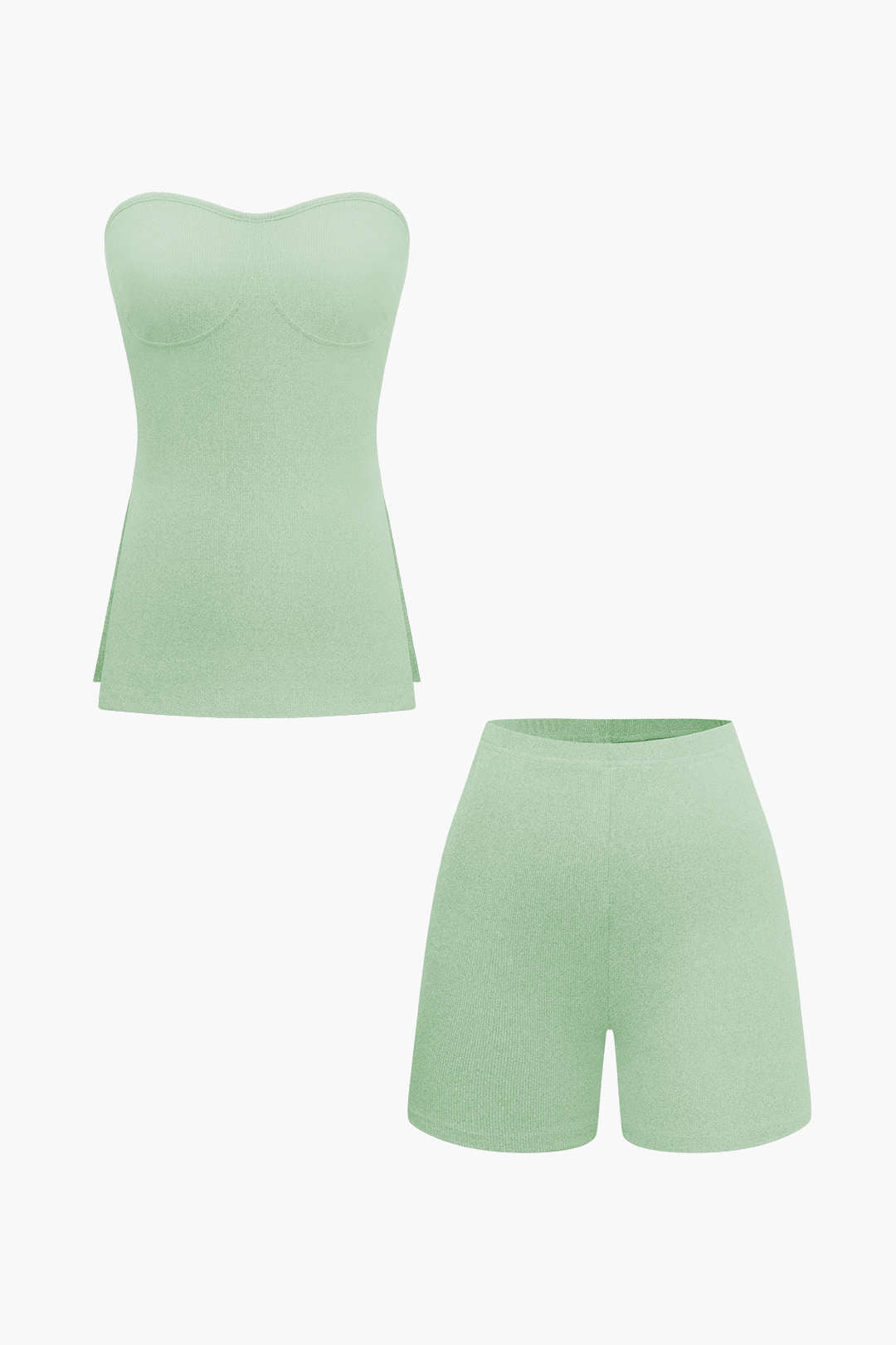 Damen Zweiteiler-Set Bustier- und Shorts Elegantes Design