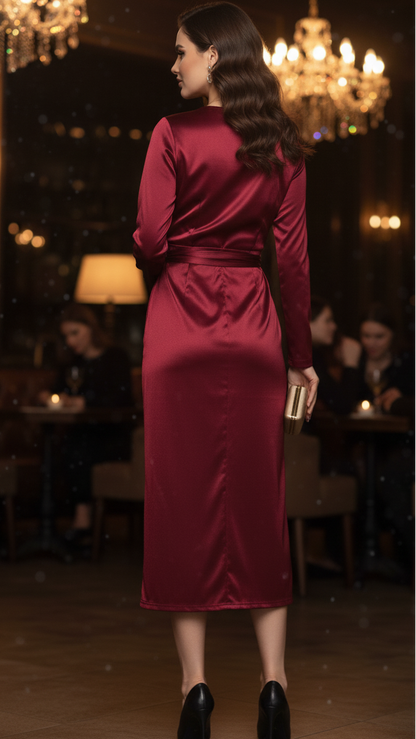 Damen Midikleid Wickelkleid Jasmin Farbe nicht spezifiziert, daher