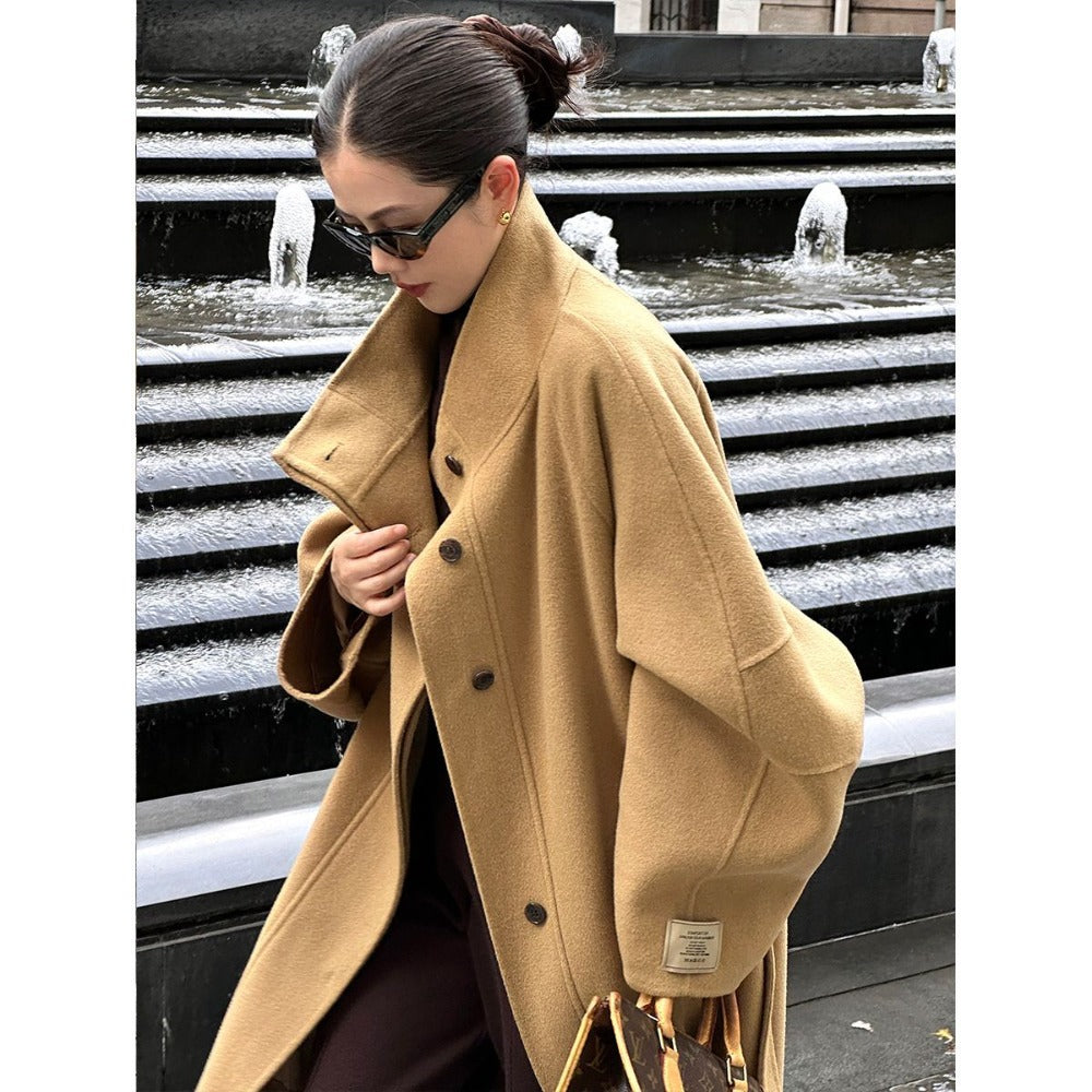 Damen Oversize Trenchcoat Lang Delfina