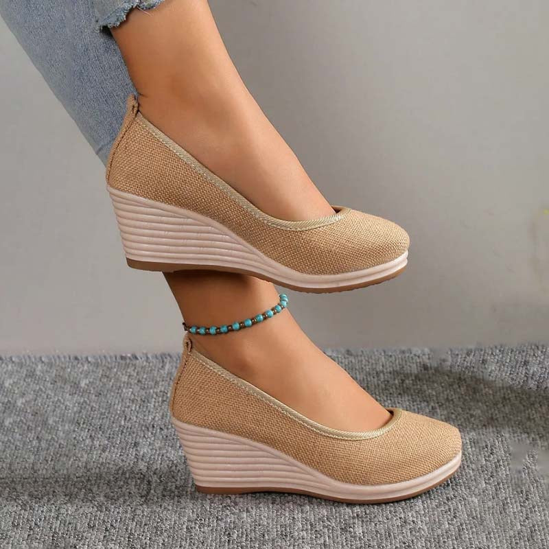 Norvielle Damen Keilschuhe Lässig