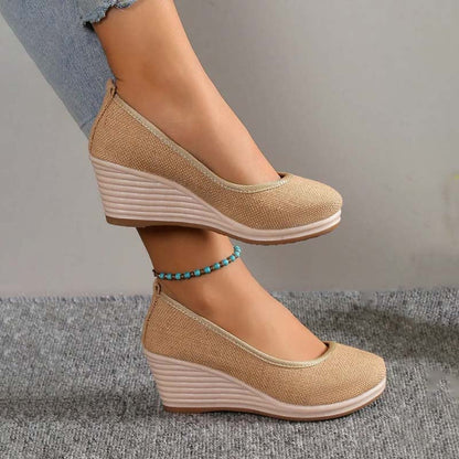 Norvielle Damen Keilschuhe Lässig