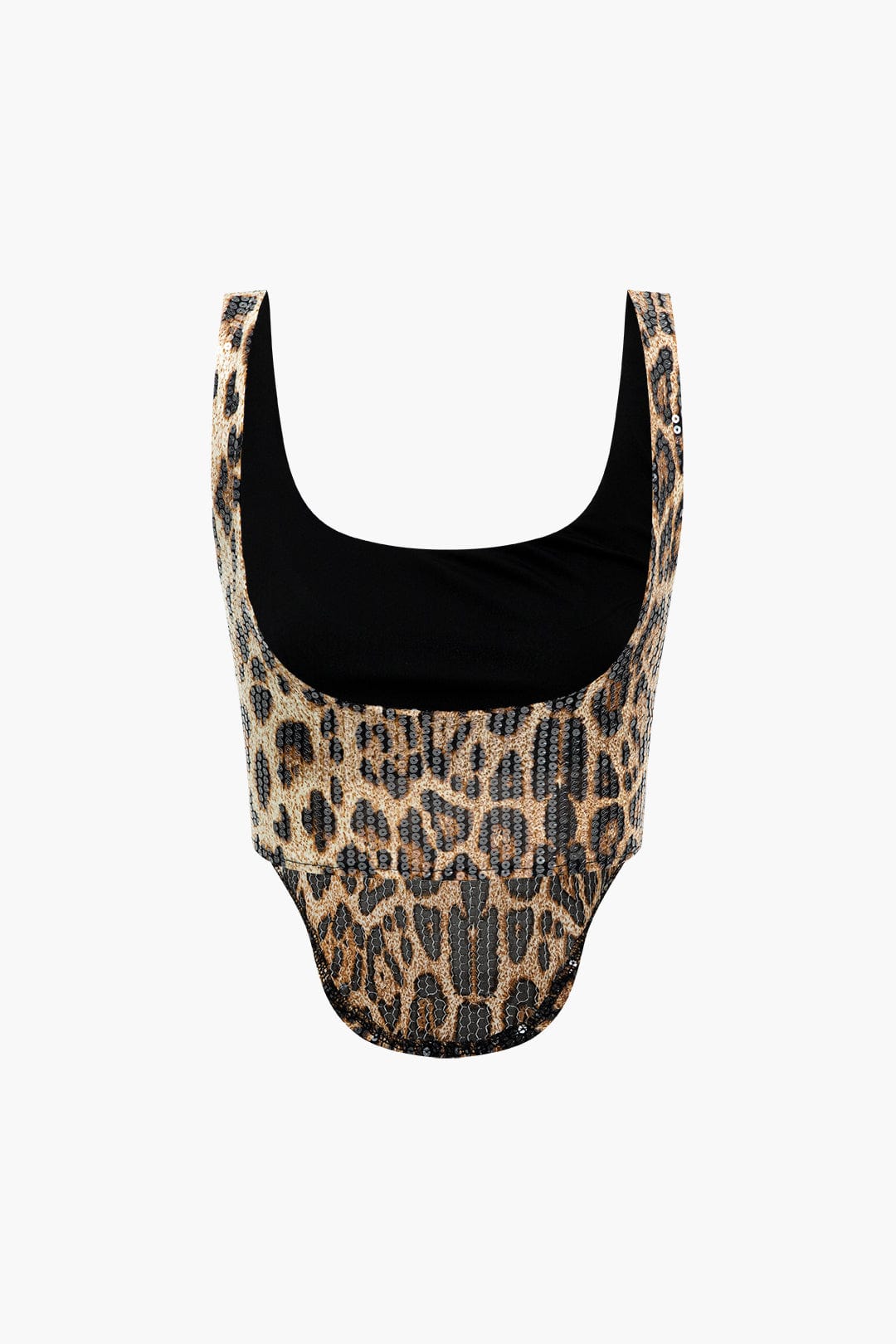 Damen Leo-Print und Minirock Set Selbstbewusstes Statement-Outfit