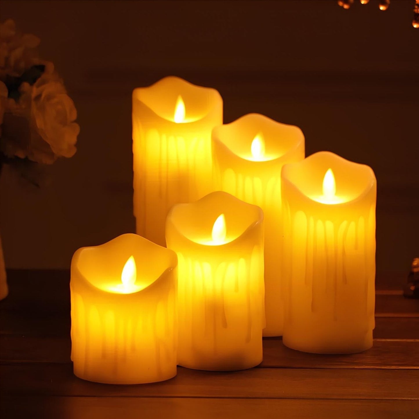 LumiFlame LED Kerze Echtwachseffekt Energiesparend