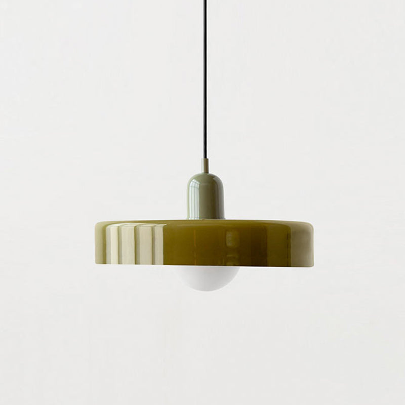Bauhaus Pendelleuchte Farbiges Glas