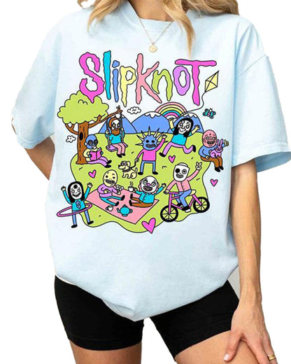 Munter Herren T-Shirt Slipknot Baumwolle