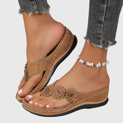 Damen Slip-On Sandalen Lässig