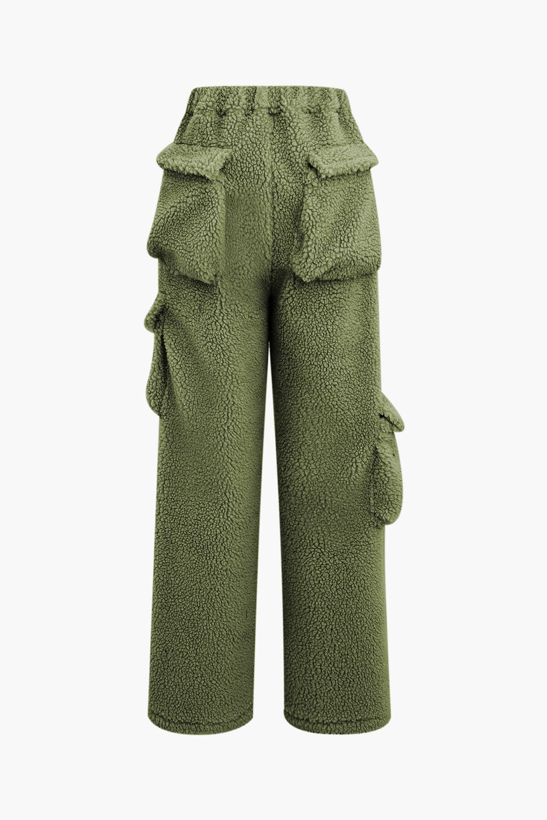 Misha Damen Teddy-Zweiteiler Cargohose Cropped-Jacke
