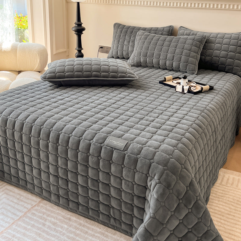 Weiche Tagesdecke Quadratisch Moderner Stil