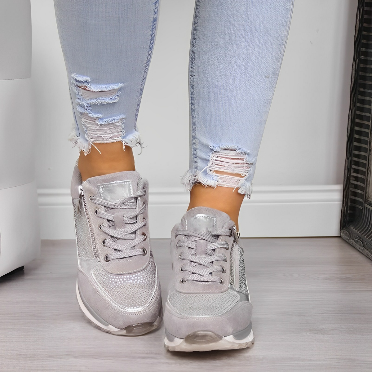 Herren Sneaker Mit Reißverschluss