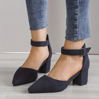 Damen Sandalen Blockabsatz Schnürung Knöchelriemen