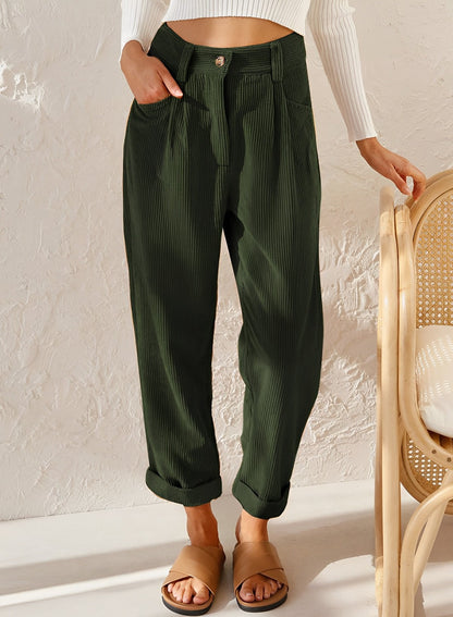 Gerade Cordhose Aus Cord