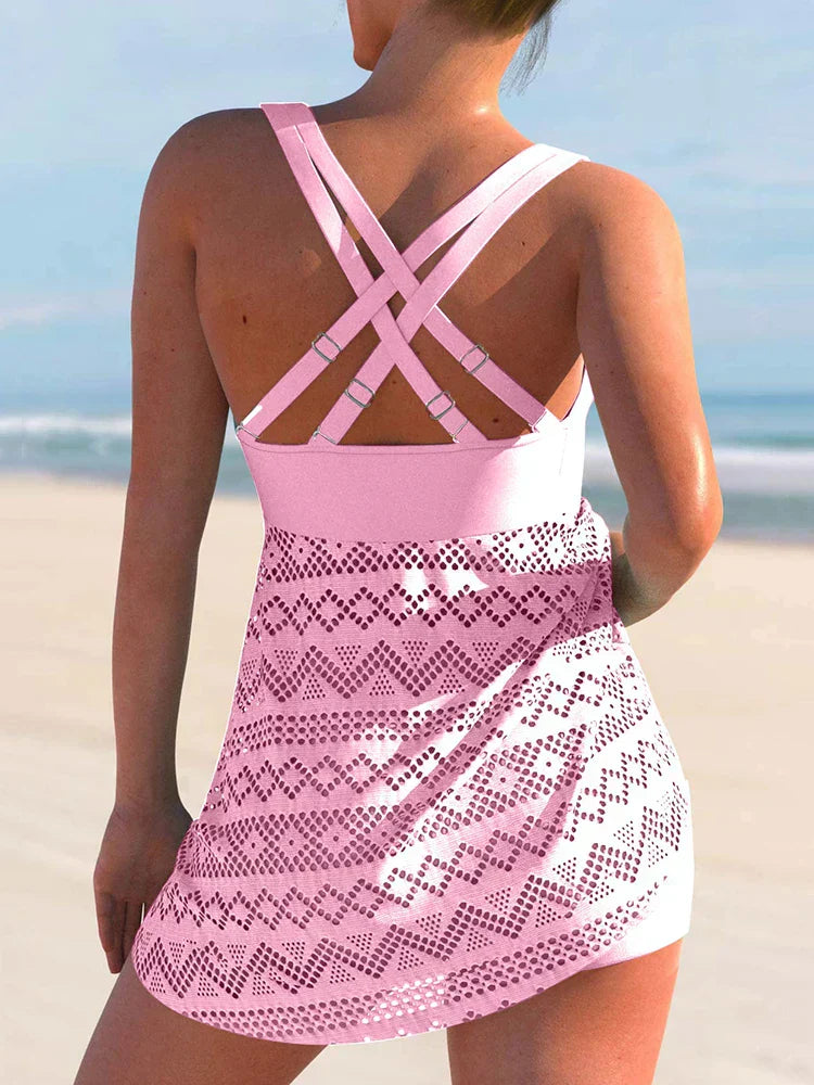 Norvielle Damen Tankini-Set Mit Polsterung - Norvielle