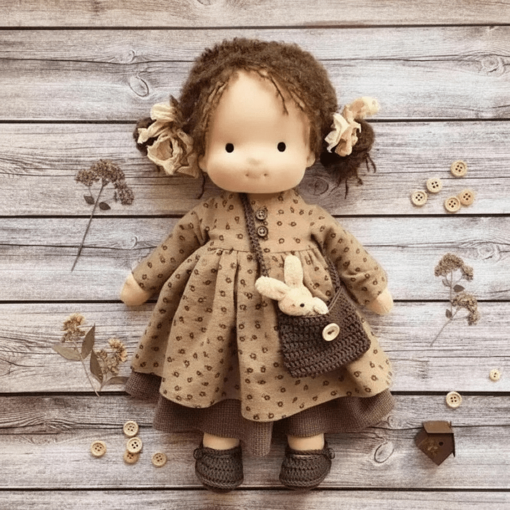 Waldorf Puppe Baumwolle Handgemacht