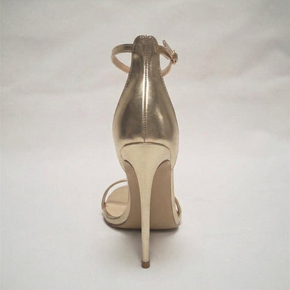 Norvielle Damen Stiletto Absatzsandalen Fischmundschnalle Hochhackig
