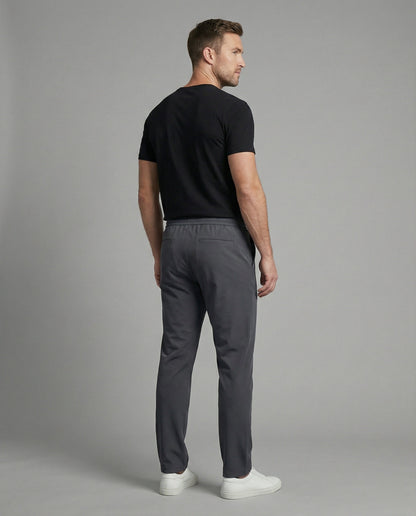 Herren Chinohose Elastisch Tunnelzug