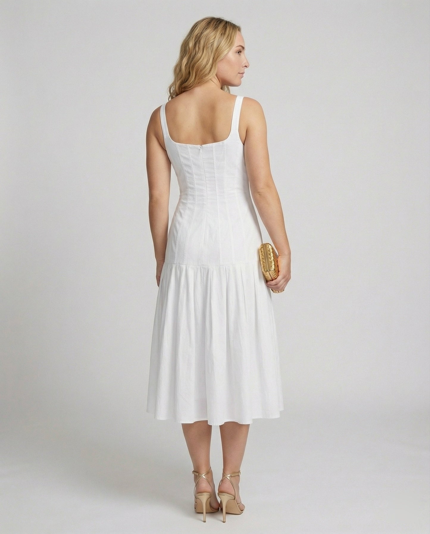 Damen Midikleid Eleganter Schnitt
