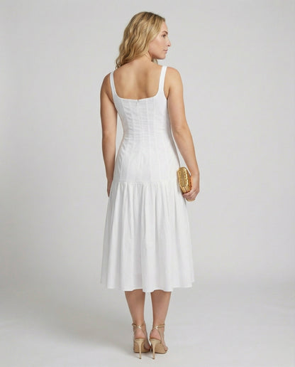 Damen Midikleid Eleganter Schnitt