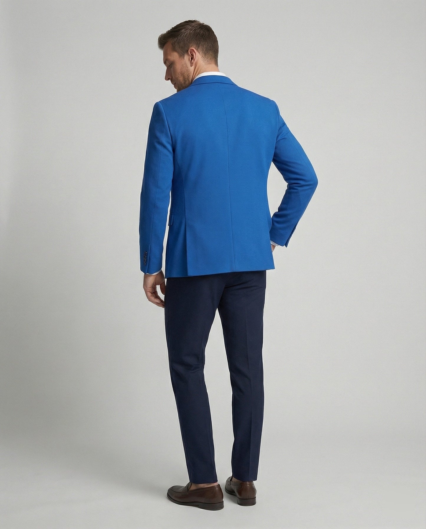 Herren Blazer Strukturstoff