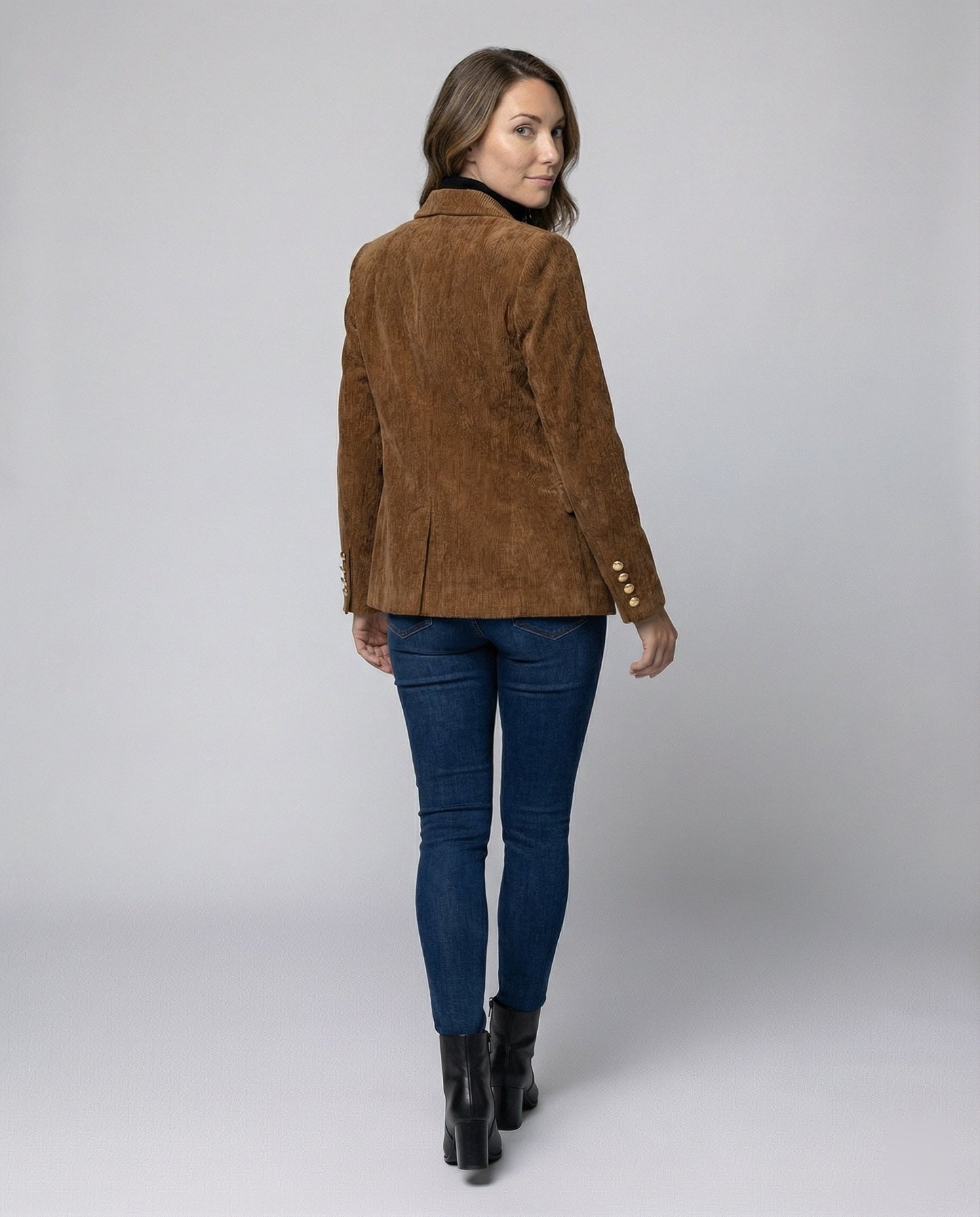 Damen Blazer Elegant Cord