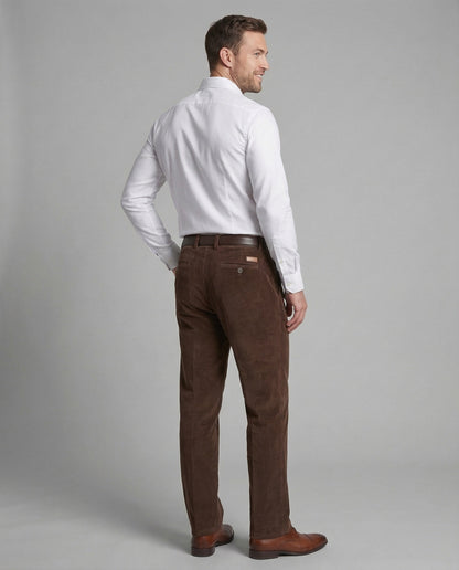 Herren Cordhose Feincord mit Gürtelschlaufen