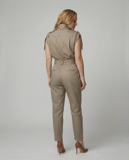 Damen Ärmelloser Jumpsuit Modern Stylisch