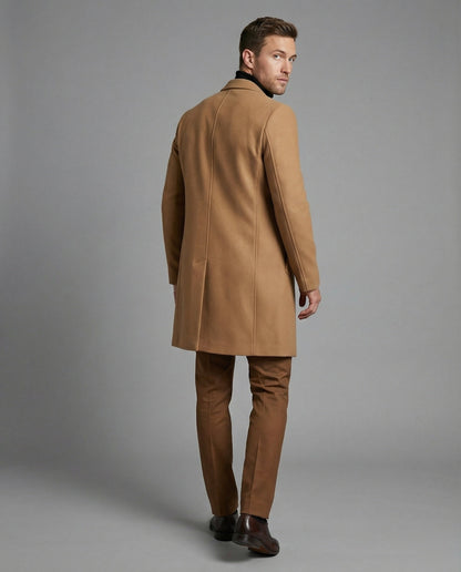 Herren Wolltrenchcoat Elegant