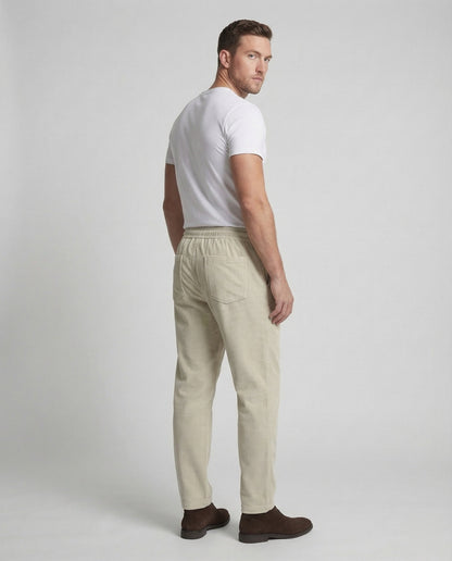 Herren Cordhose Weite Passform Hohe Leibhöhe - Norvielle