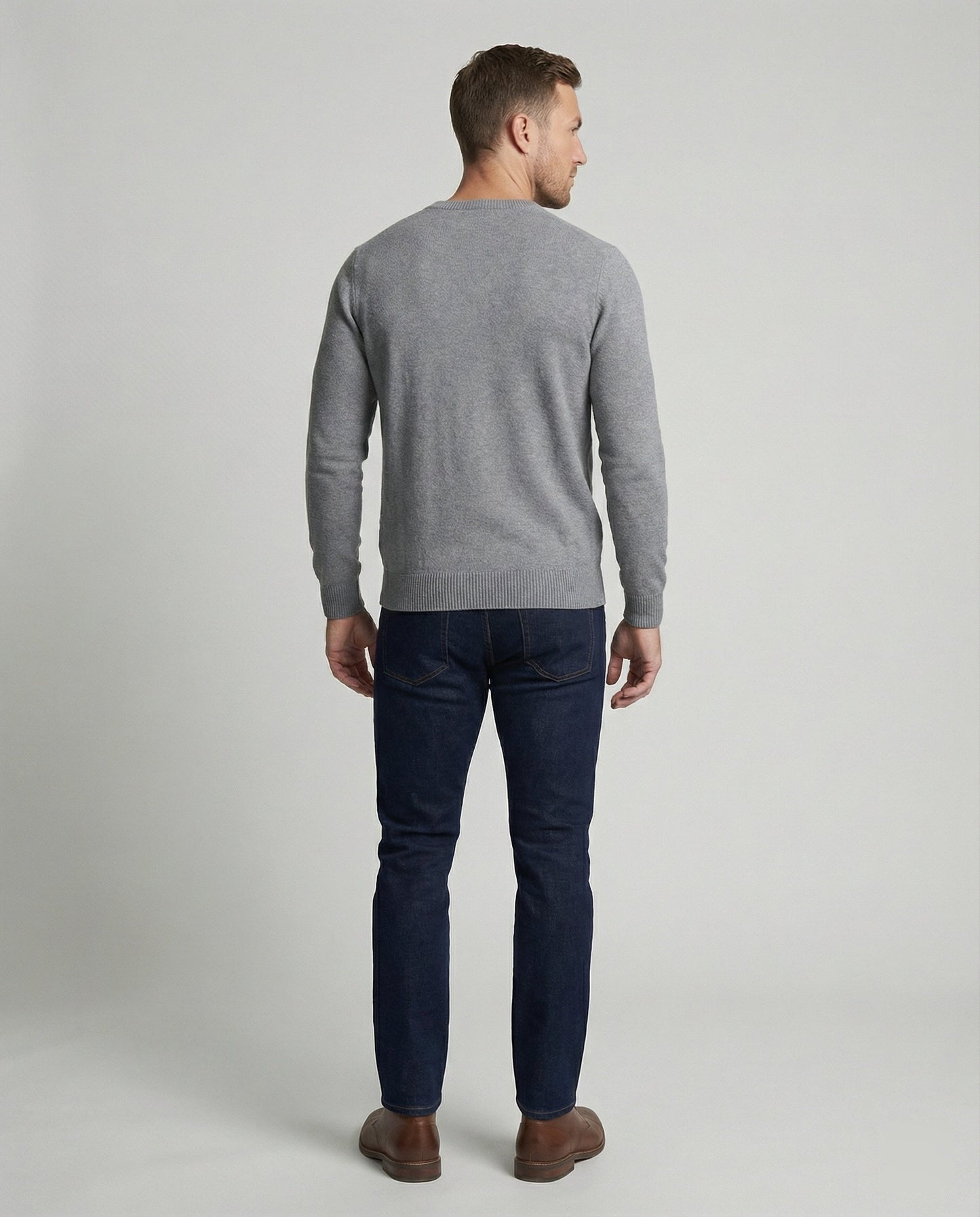 Herren Feinstrick Pullover V-Ausschnitt