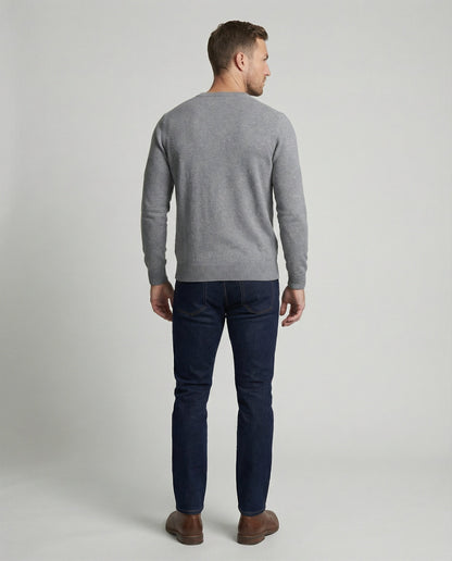 Herren Feinstrick Pullover V-Ausschnitt