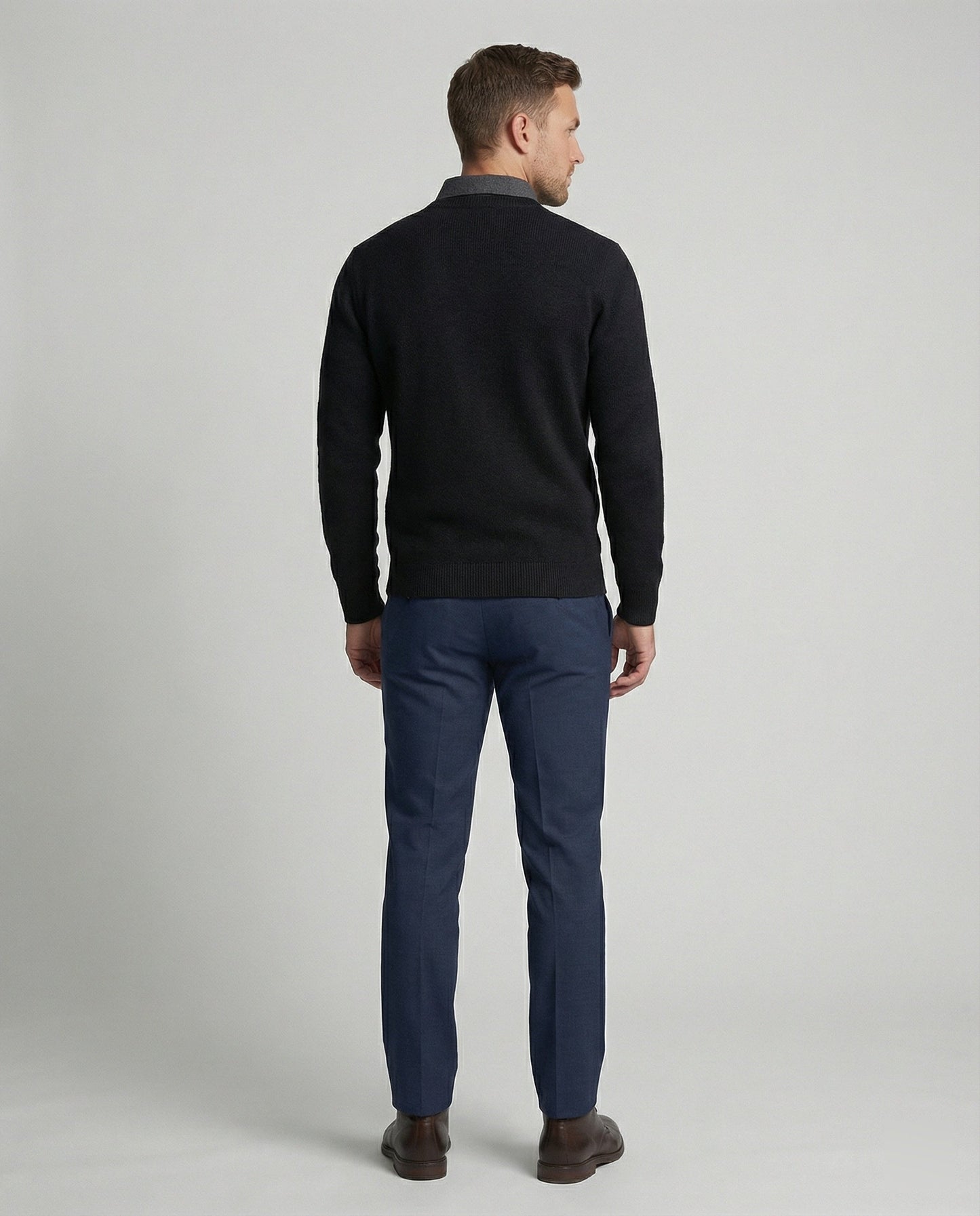 Eleganter Herren Feinstrickpullover