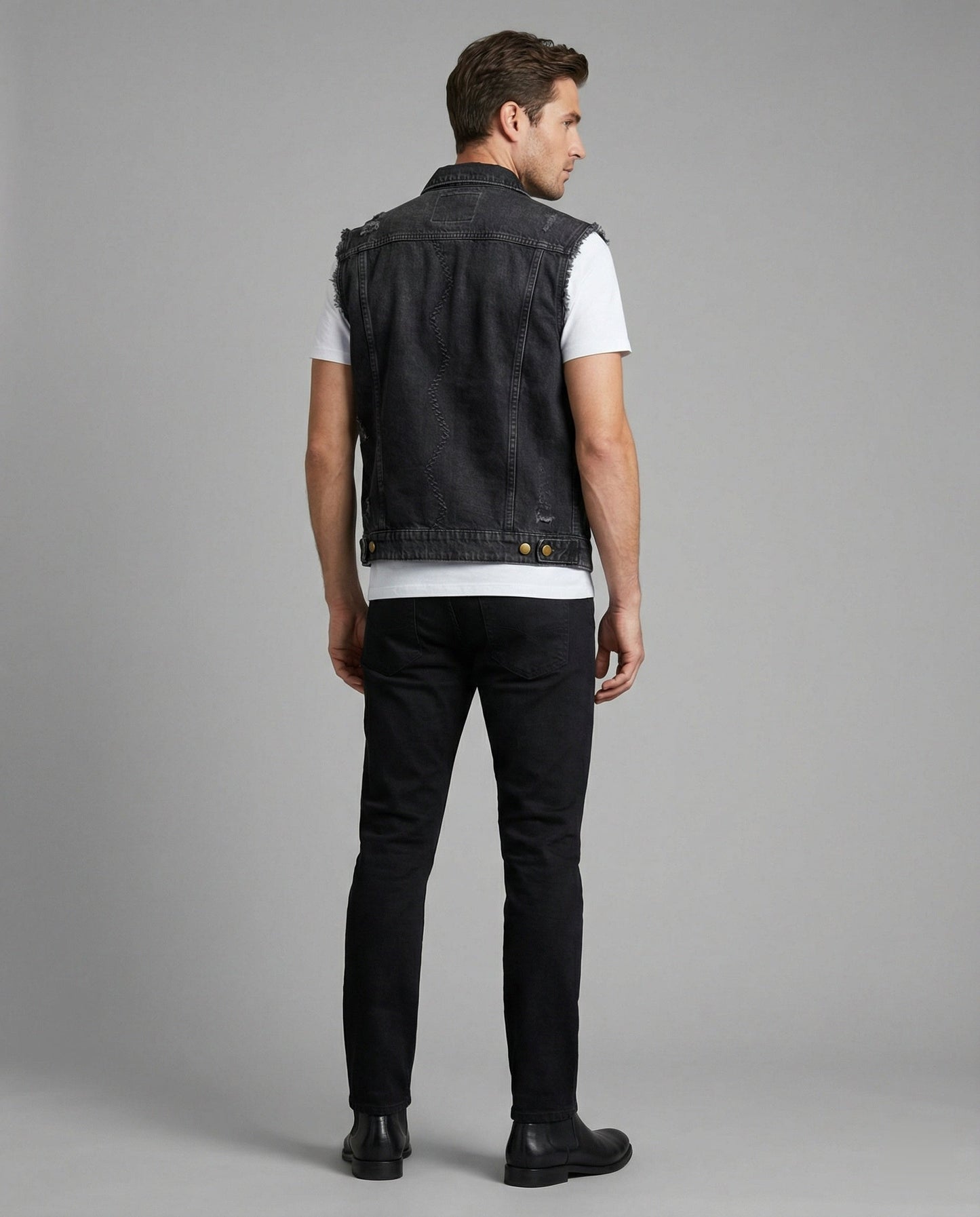 Herren Denimweste