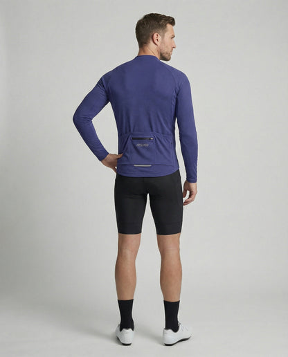 Herren Langarm Fahrradtrikot Mit Rückentaschen - Norvielle