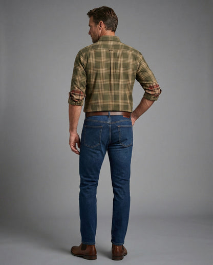 Herren Langarmhemd Flanell