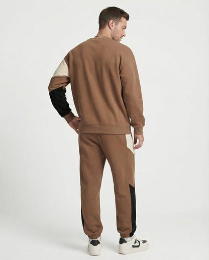Herren Sweatset mit Print Jogginghose Baumwolle