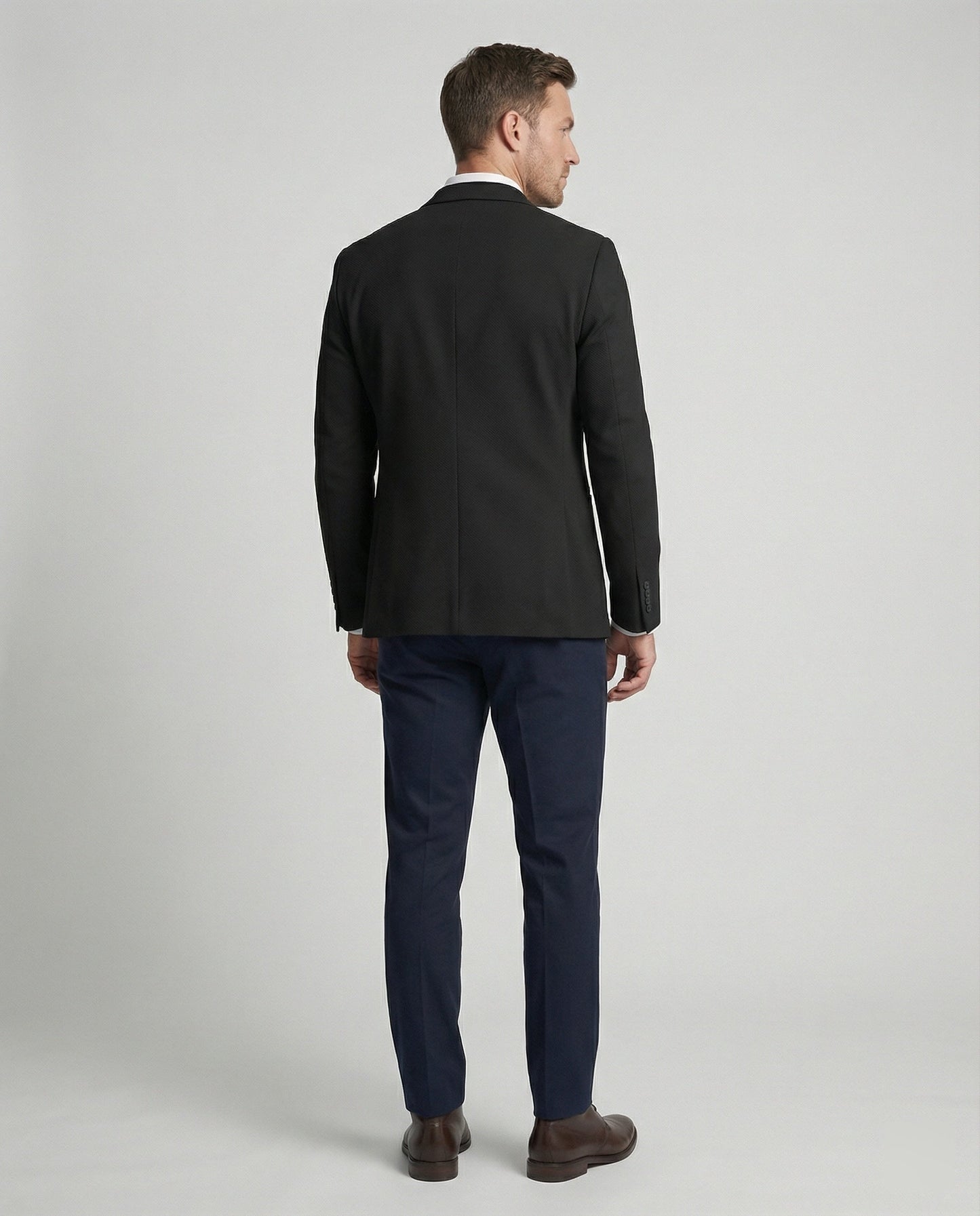 Herren Blazer Strukturstoff