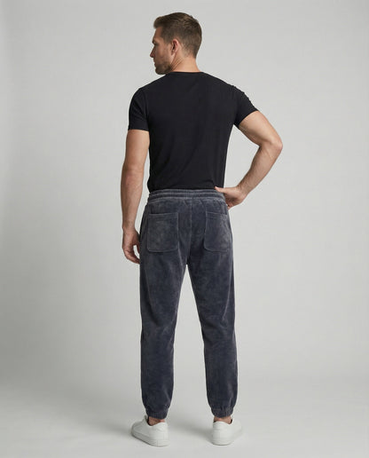 Herren Jogginghose Gerippt Slim Fit