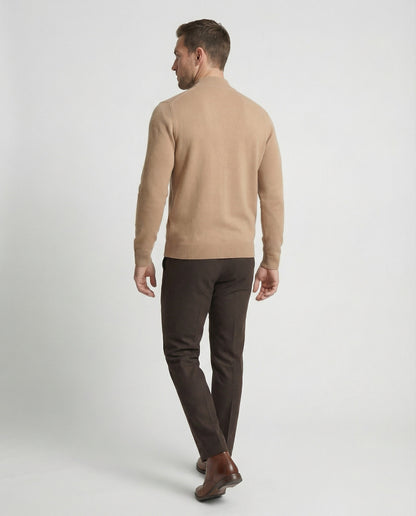 Herren Strickpullover Stehkragen