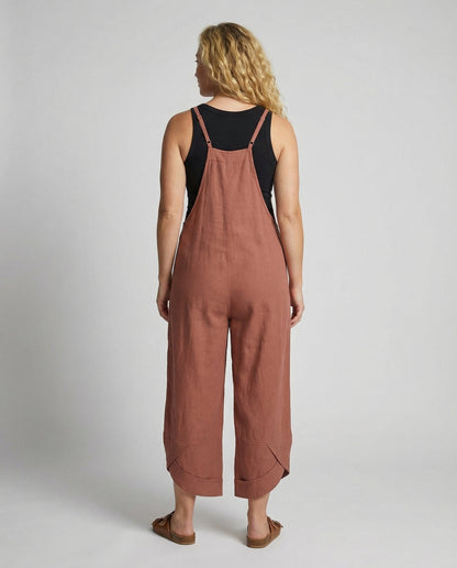 Latzhose Damen Leicht Sommer Beige