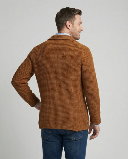 Herren Strickblazer Reverskragen